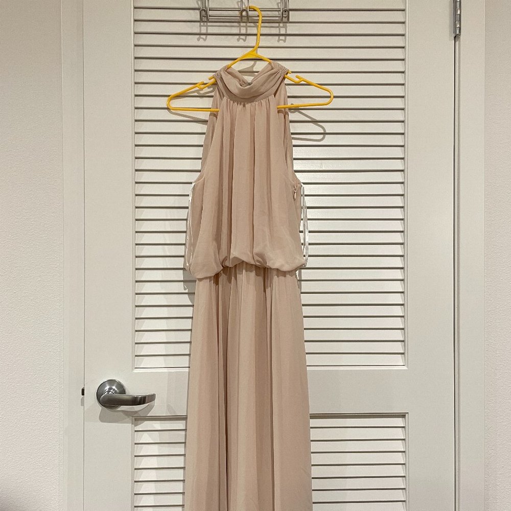 Lefkoff Bridesmaid Dress High Neck